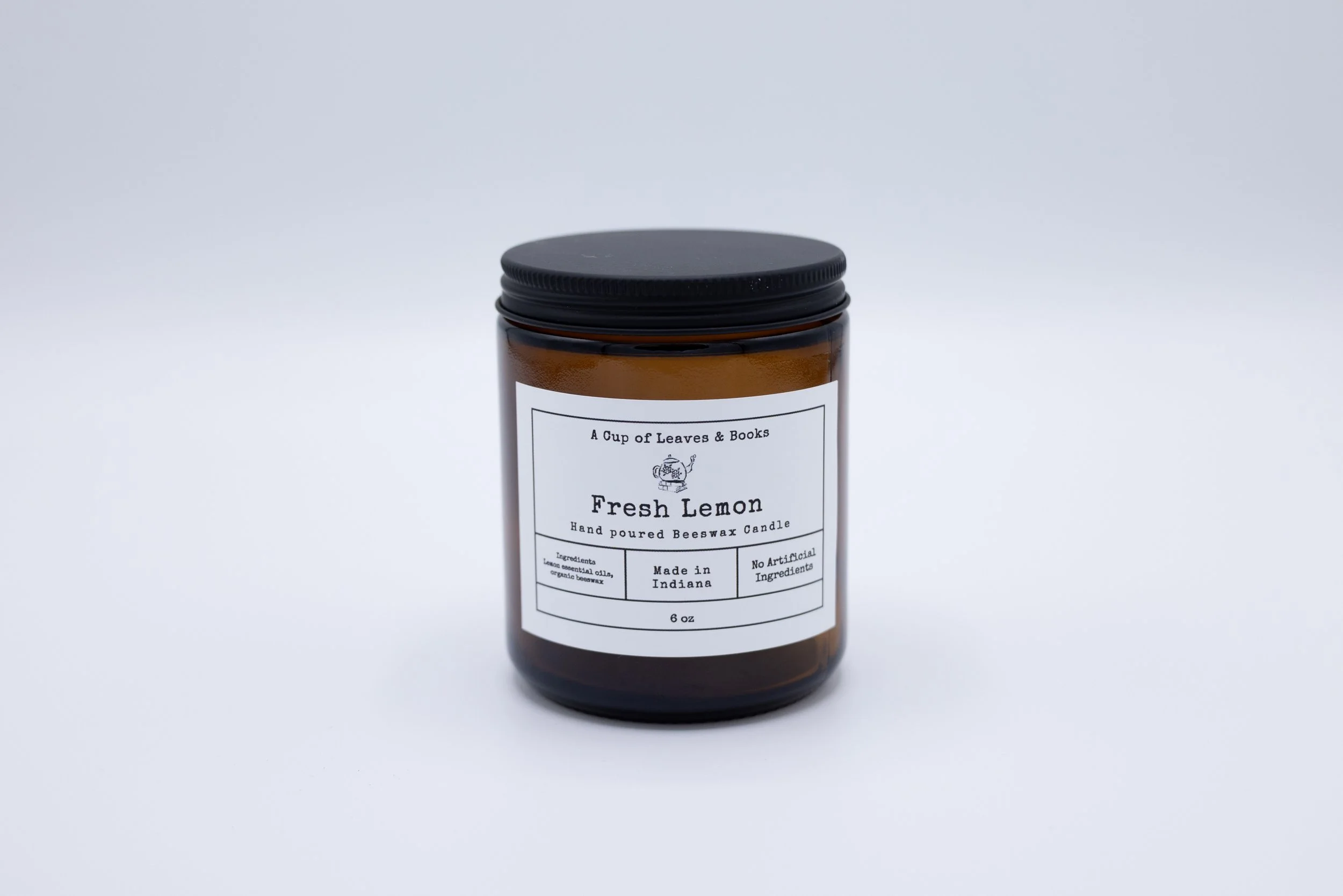 Organic Lemon Beeswax Candle