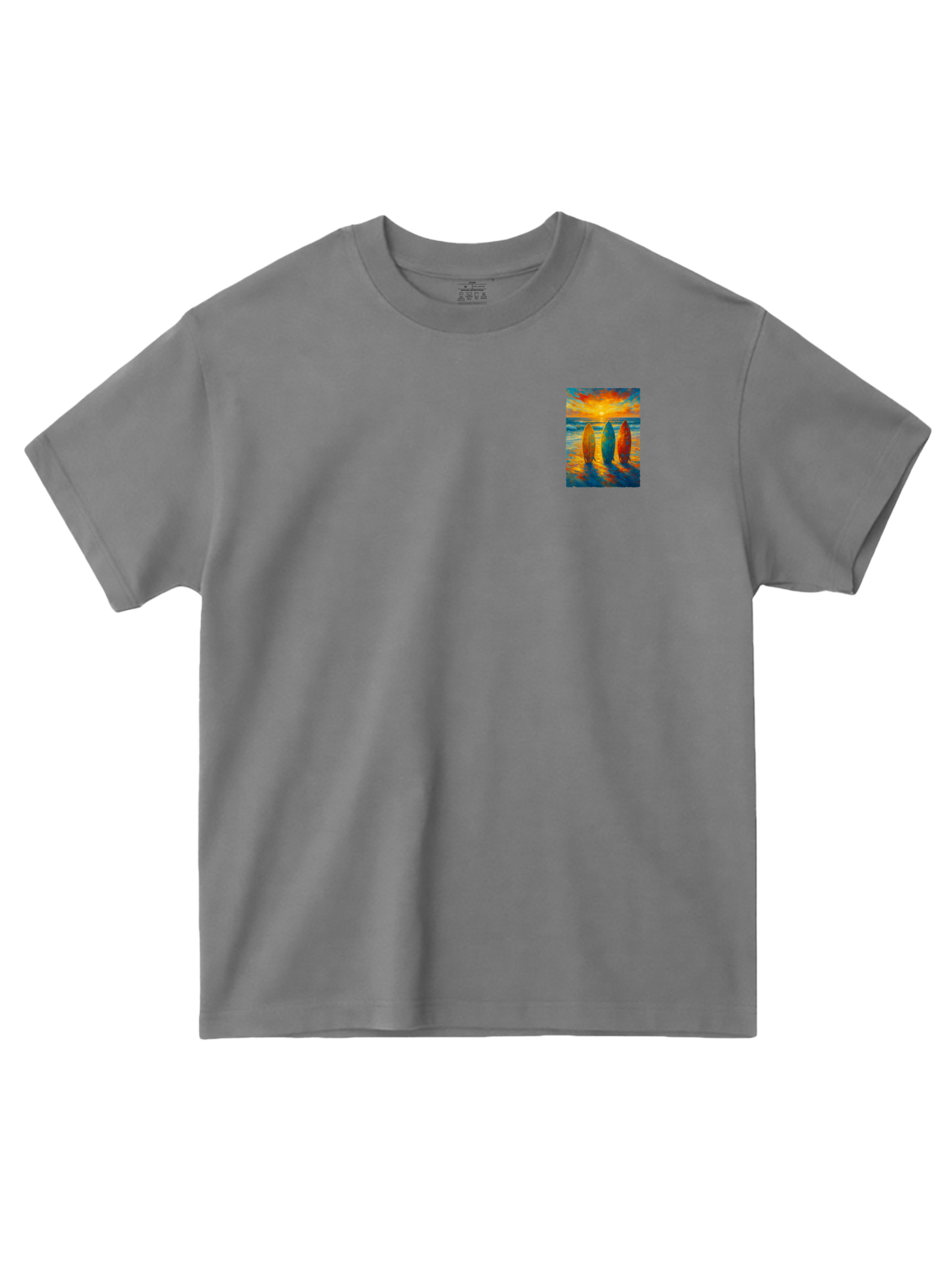 Morning Waves Heavyweight Tee — Essential Edition