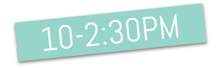 Schedule showing 10 to 2:30 PM