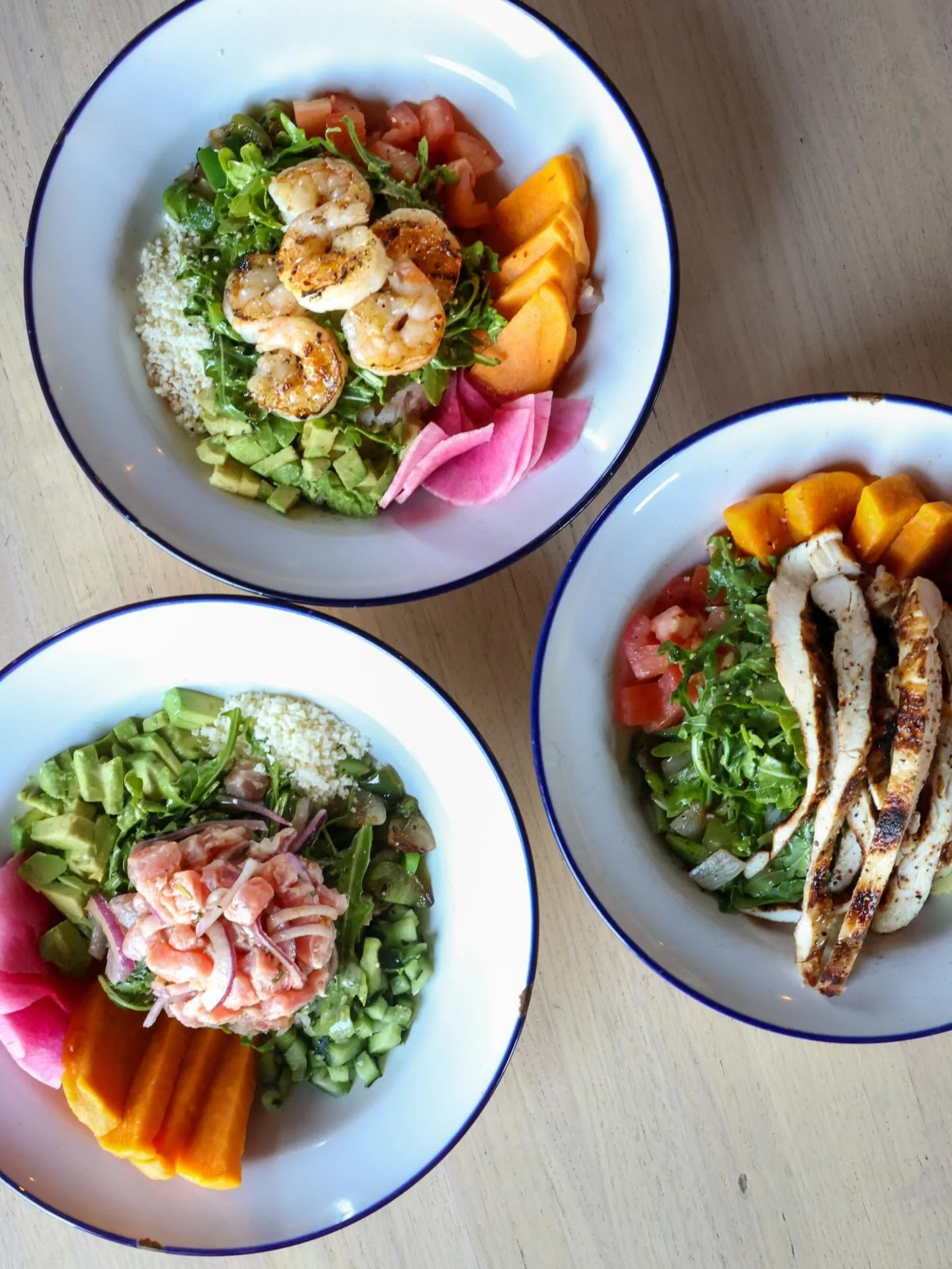 One of everything, please &amp; thank you. State of Confusion&rsquo;s Newest Aji Bowls are all the rage this month.

SHRIMP ~ CHICKEN ~ TUNA

Have you given them a try? State of Confusion Charlotte | New menu