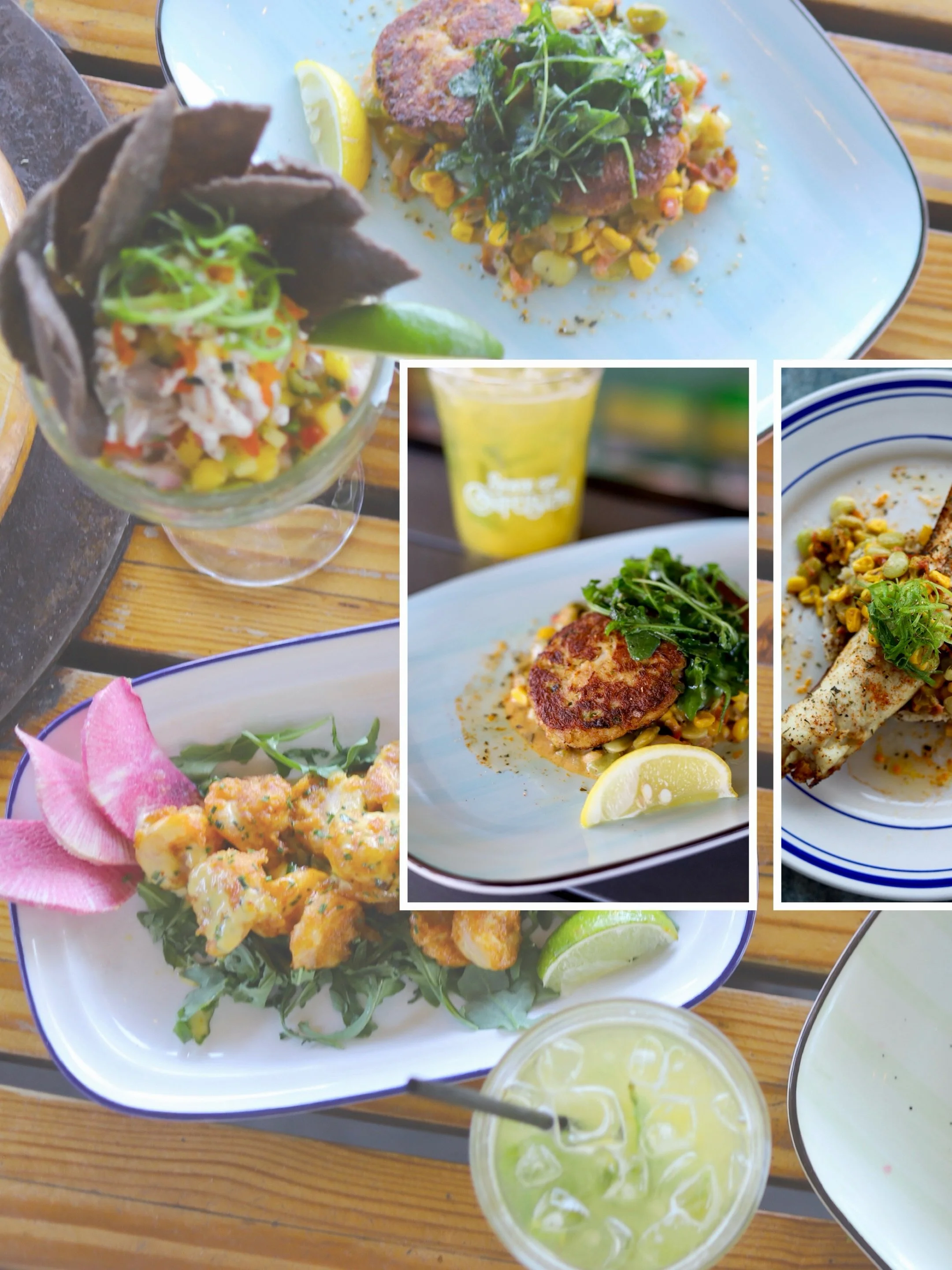NEW menu items have found their way to our tables &amp; we hope you&rsquo;re hungry&hellip;

DRINKS: Strawberry Basil Spritz ~ Mango Mint Agua Fresca

APPETIZERS: Voodoo Shrimp ~ Lomo Saltado Taquitos ~ Ceviche Tostadas ~ Creole Crab Cakes

ENTR&Eacu
