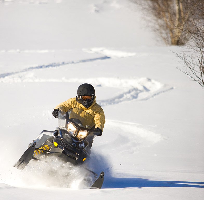 Snowmobiling