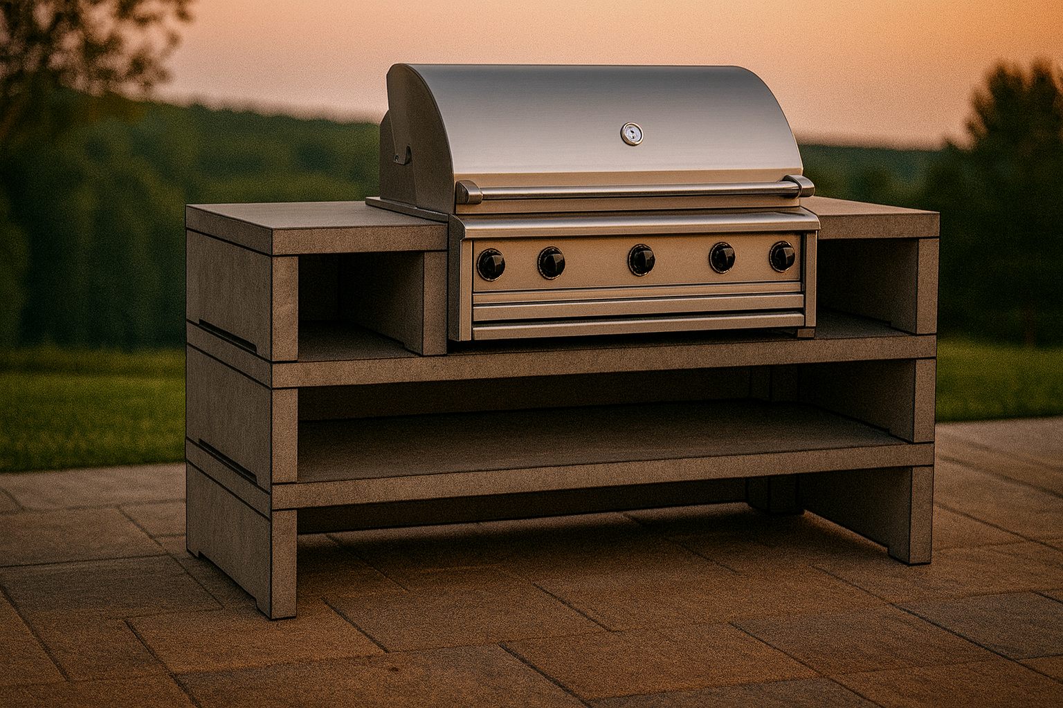 outdoor kitchen modular grill foro