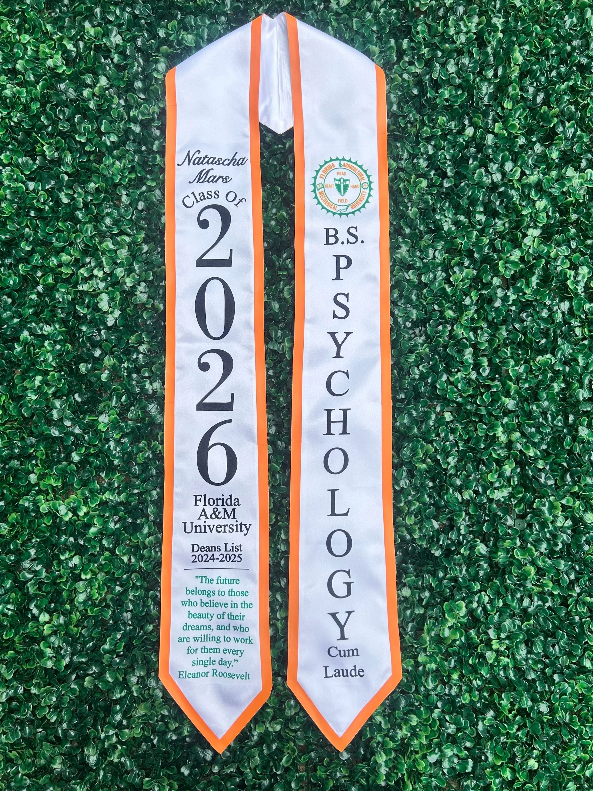 Personalized Graduation Stole