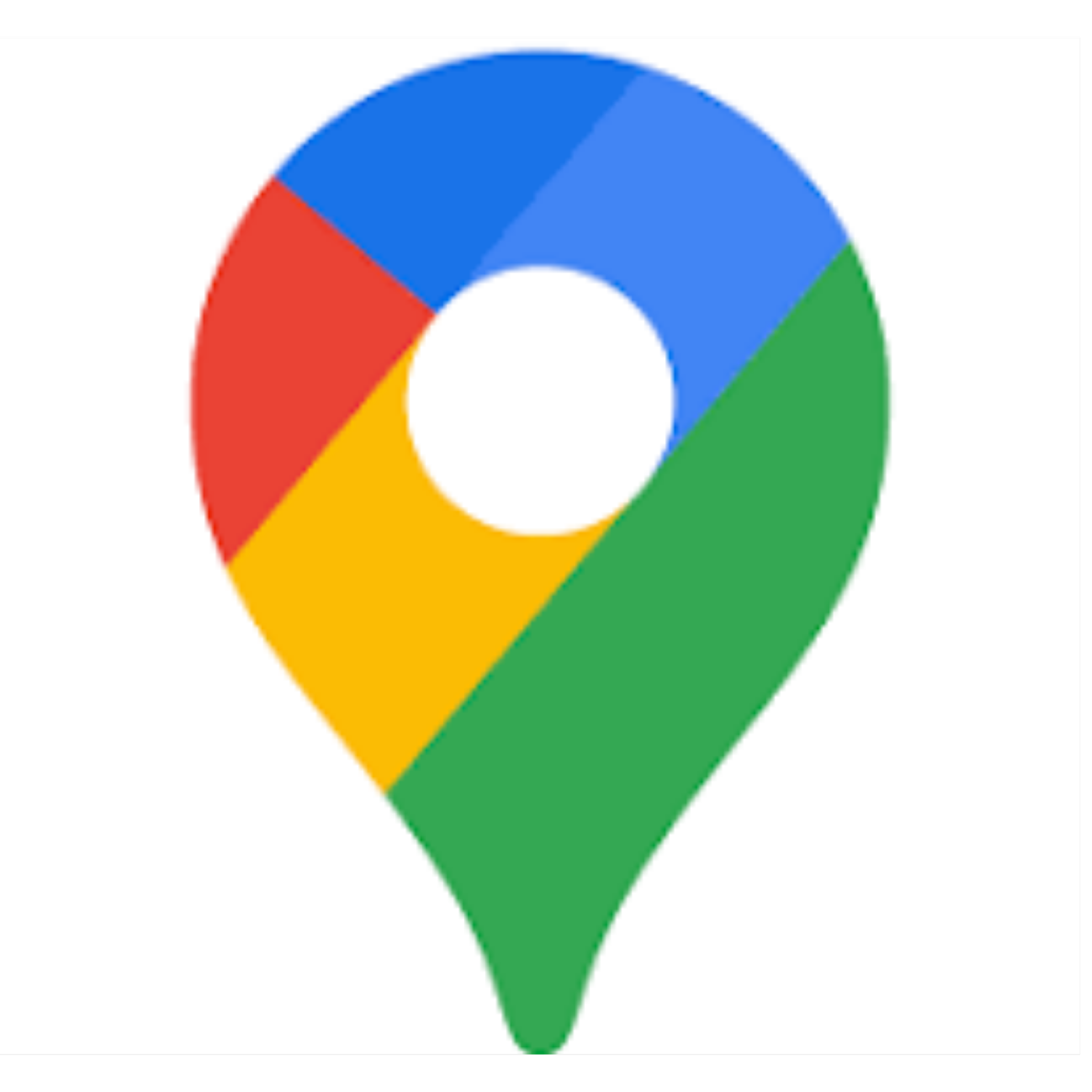 A map marker icon designed with the colors red, yellow, green, and blue, representing Google.