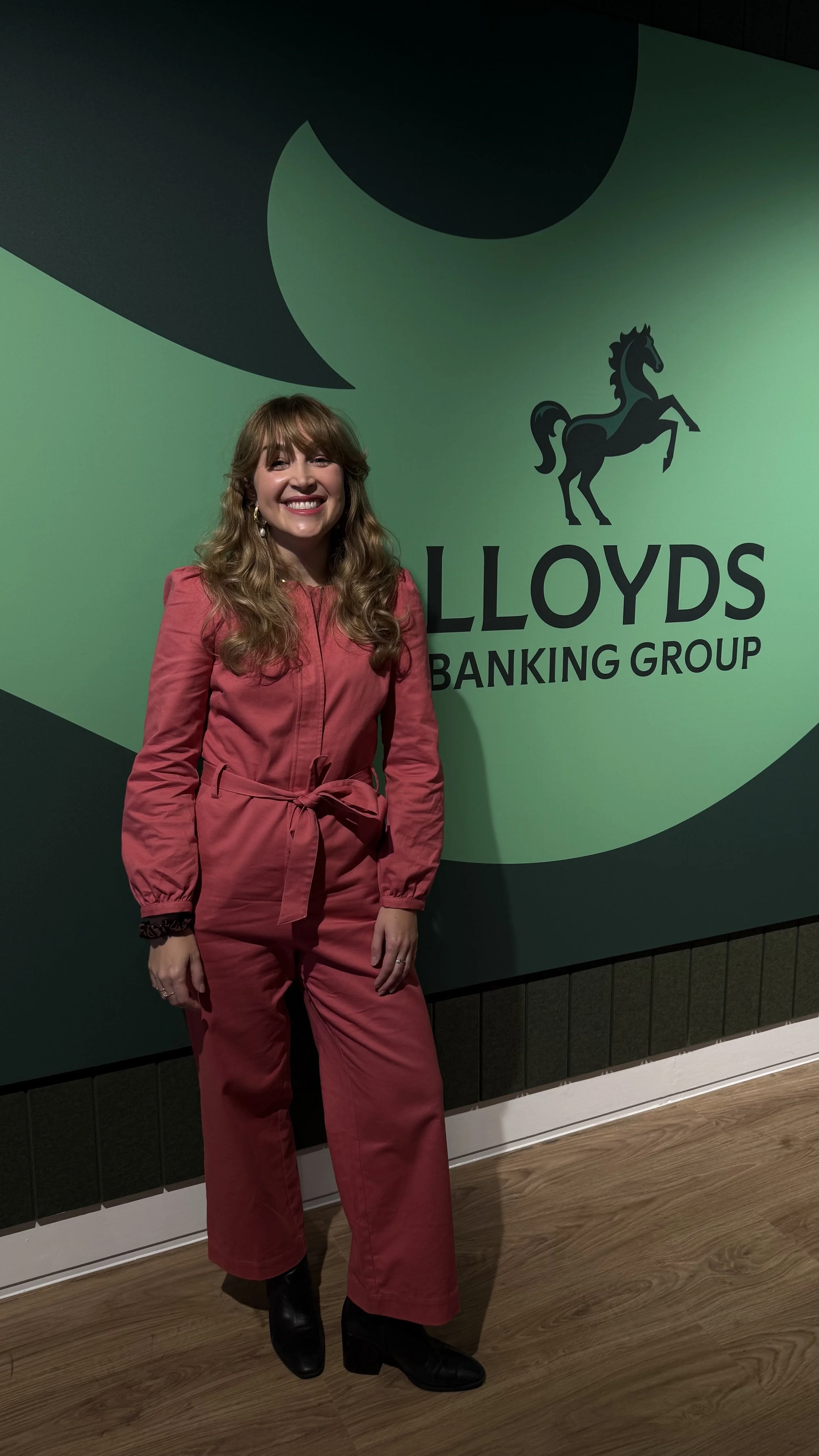 Hattie Willis presenting at a corporate training event