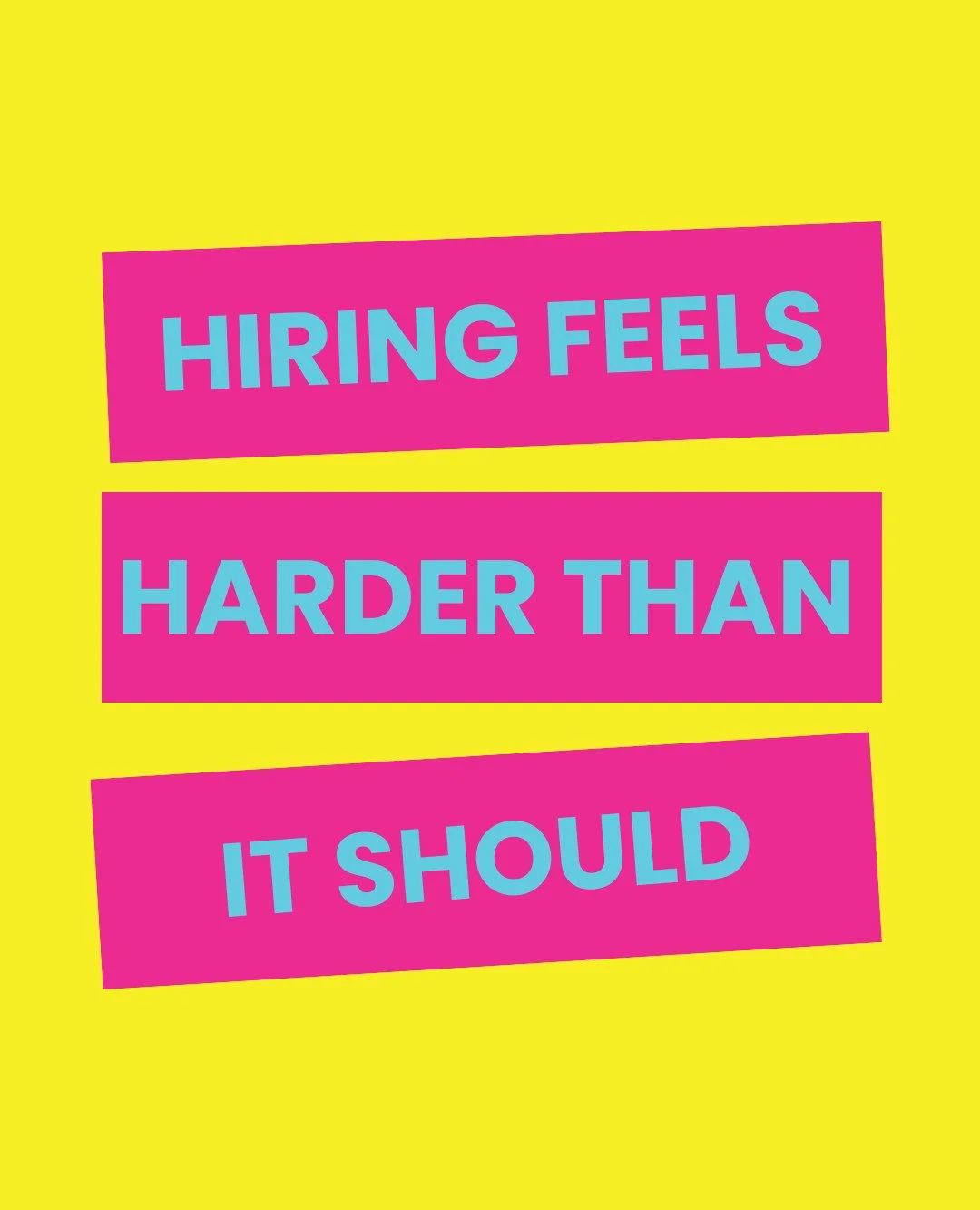 Hiring feels harder than it should.

Not because great people are hard to find, but because the process of finding them takes more time, energy, and guesswork than it ever should. You end up sorting through options that don&rsquo;t quite fit, trying 