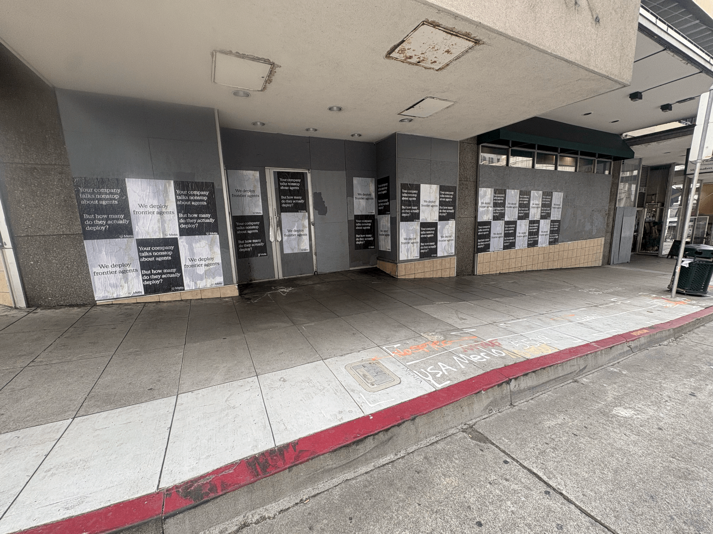 Wheat Pasting Posters in San Francisco: METIS AI Takes to the Streets