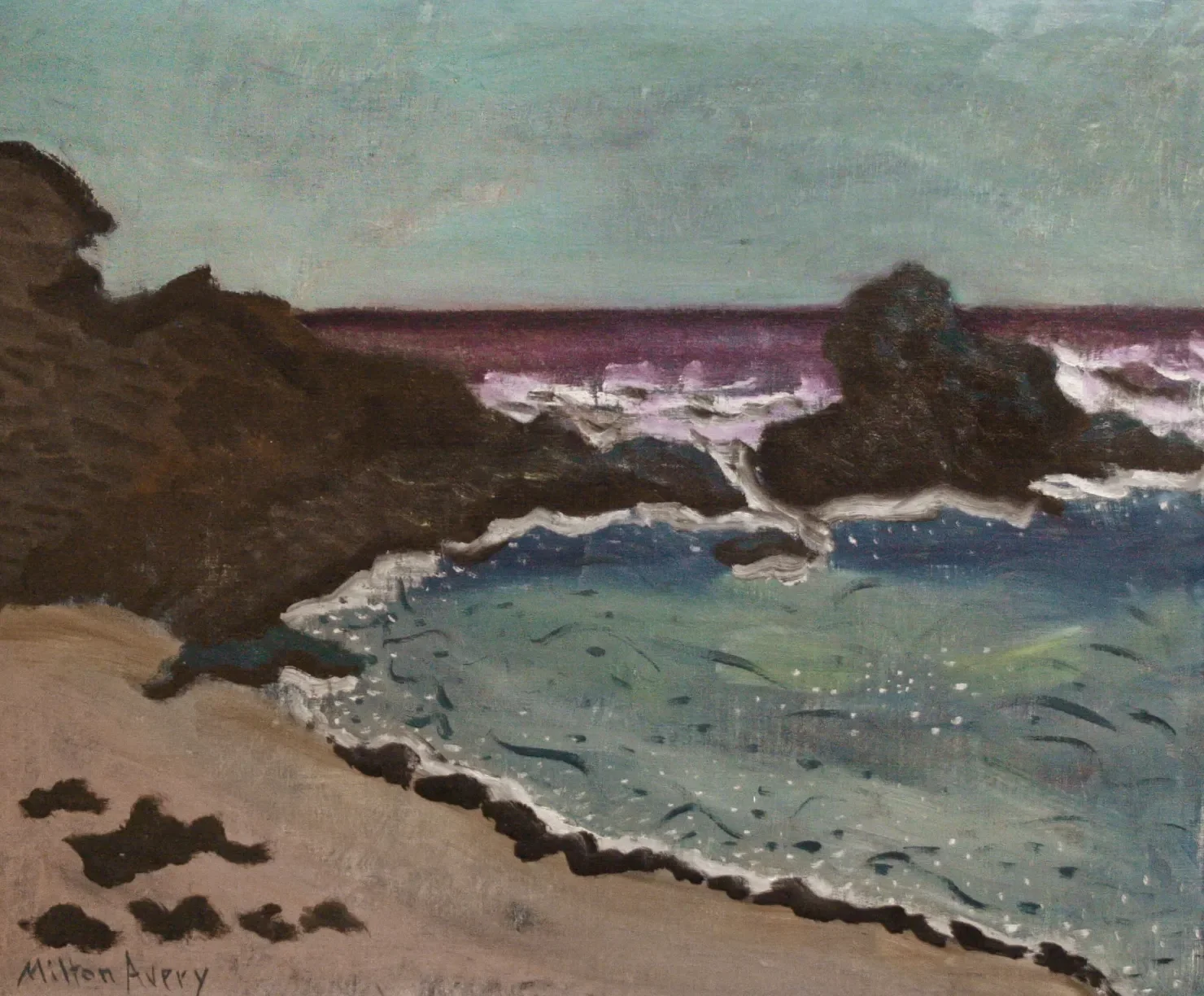 Milton Avery (1885-1965), Gloucester Landscape, c.1935, oil on canvas, Cape Ann Museum, gift of Robert L. and Elizabeth French, 1996