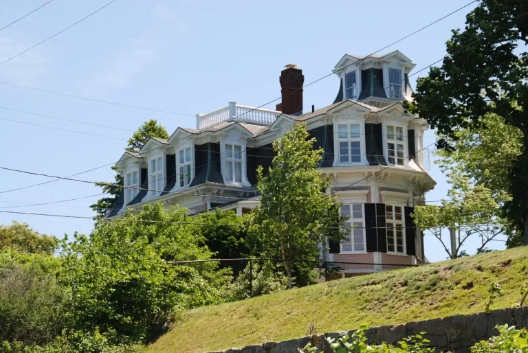 Original subject of Edward Hopper’s Mansard Roof painting as it looks today.