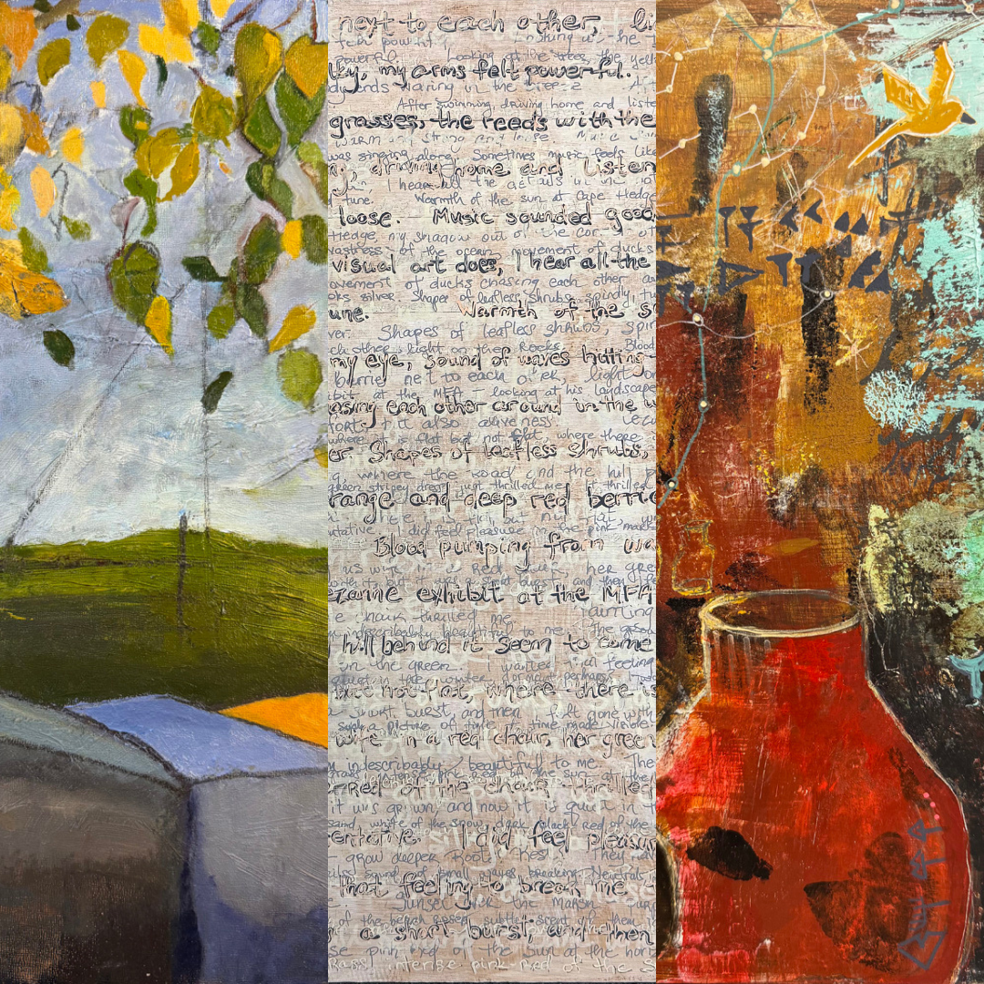 A collage of three images by Robin Colodzin