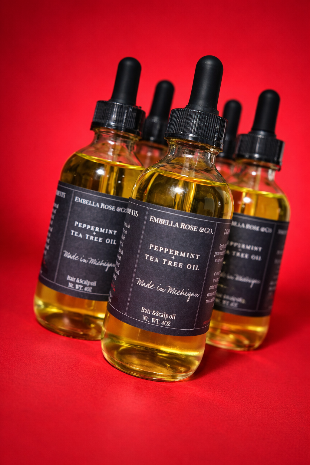 Peppermint and Tea Tree oil