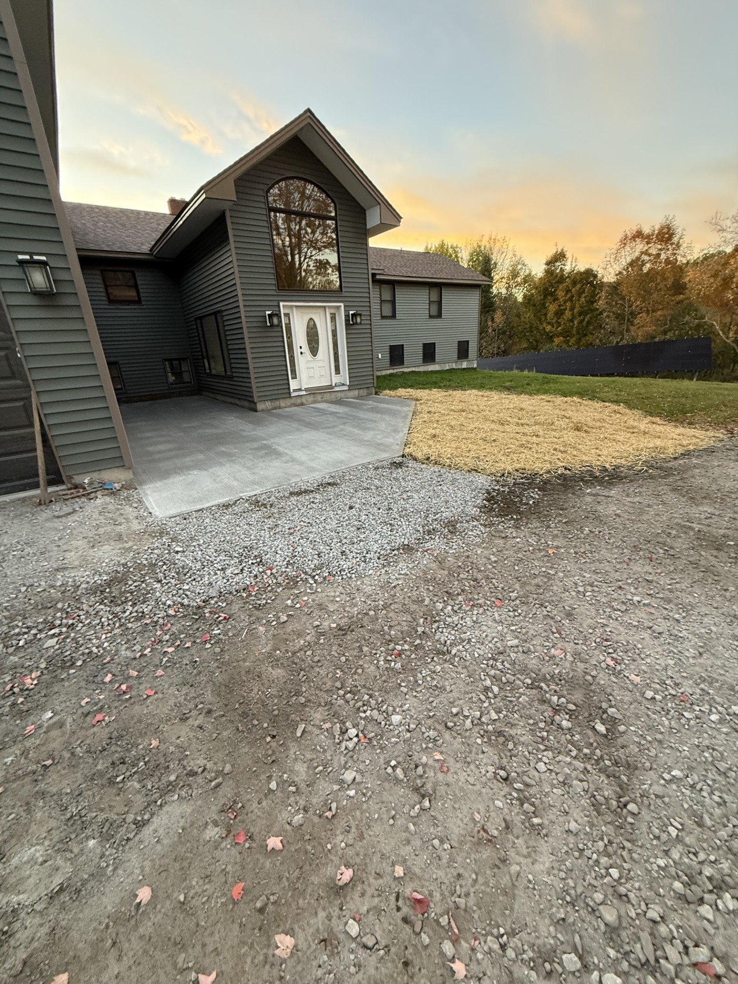 A concrete slab S.W. Lincoln prepped and closed out in Plainfield, VT