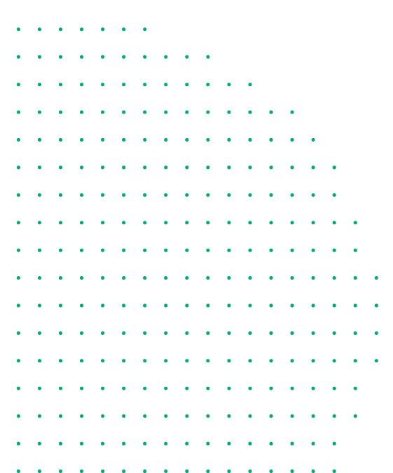 Diagrama de puntos con líneas y etiquetas en fondo negro con verde