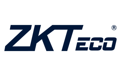 Logo de ZKTeco en color azul oscuro sobre fondo blanco.