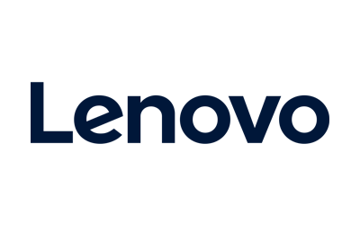 Logotipo de Lenovo en letra negra