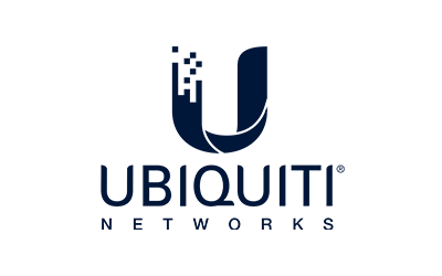 Logotipo de Ubiquiti Networks con una 'U' estilizada en la parte superior y el nombre debajo.