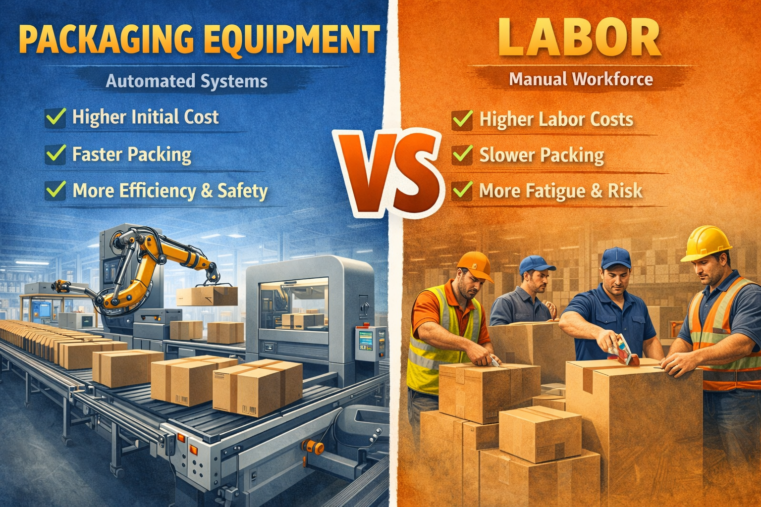 Why Investing in Packaging Equipment Makes More Sense Than Increasing Labor

