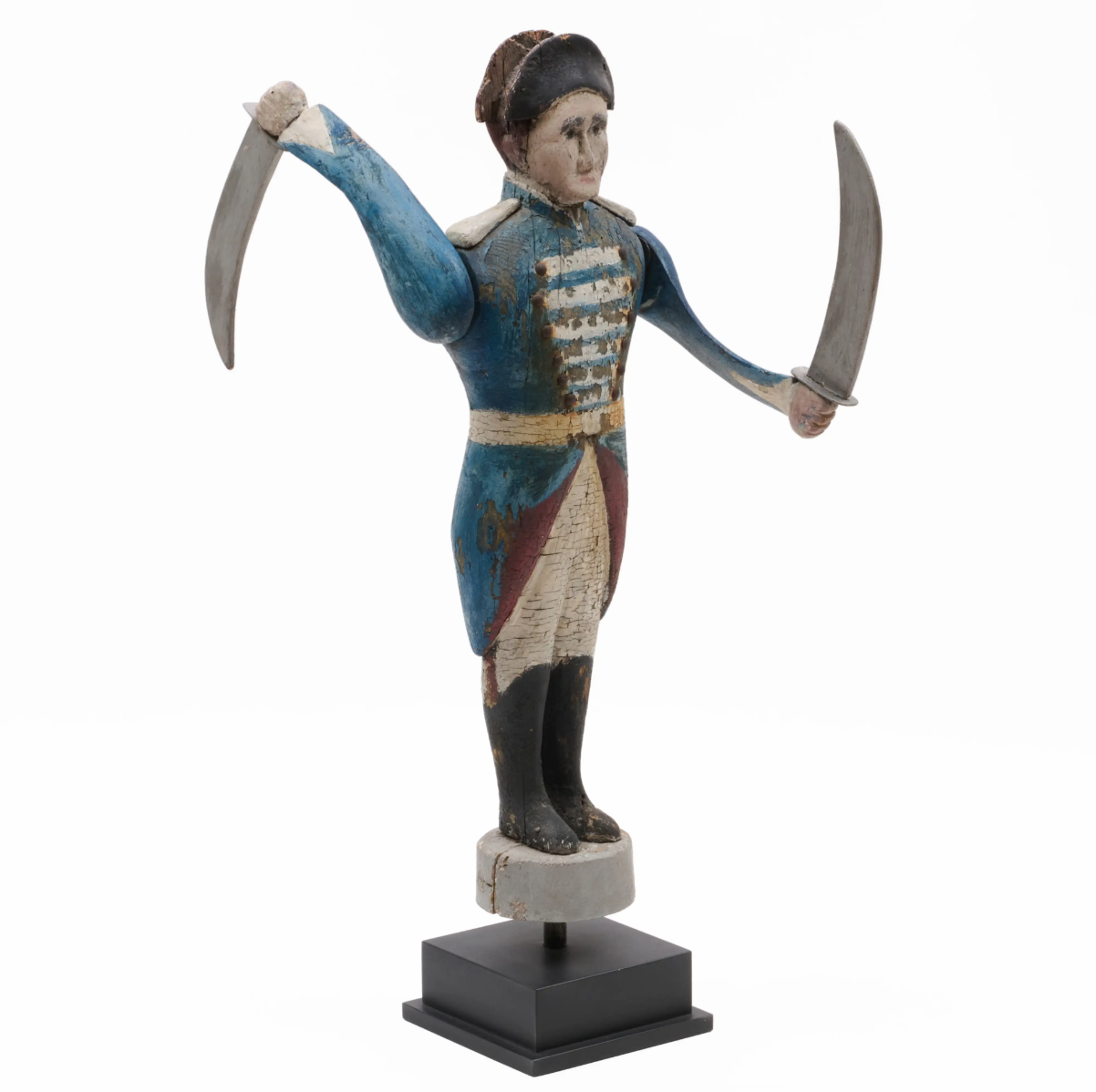 American Military Officer Whirligig An Important Example of Nineteenth-Century American Folk Sculpture