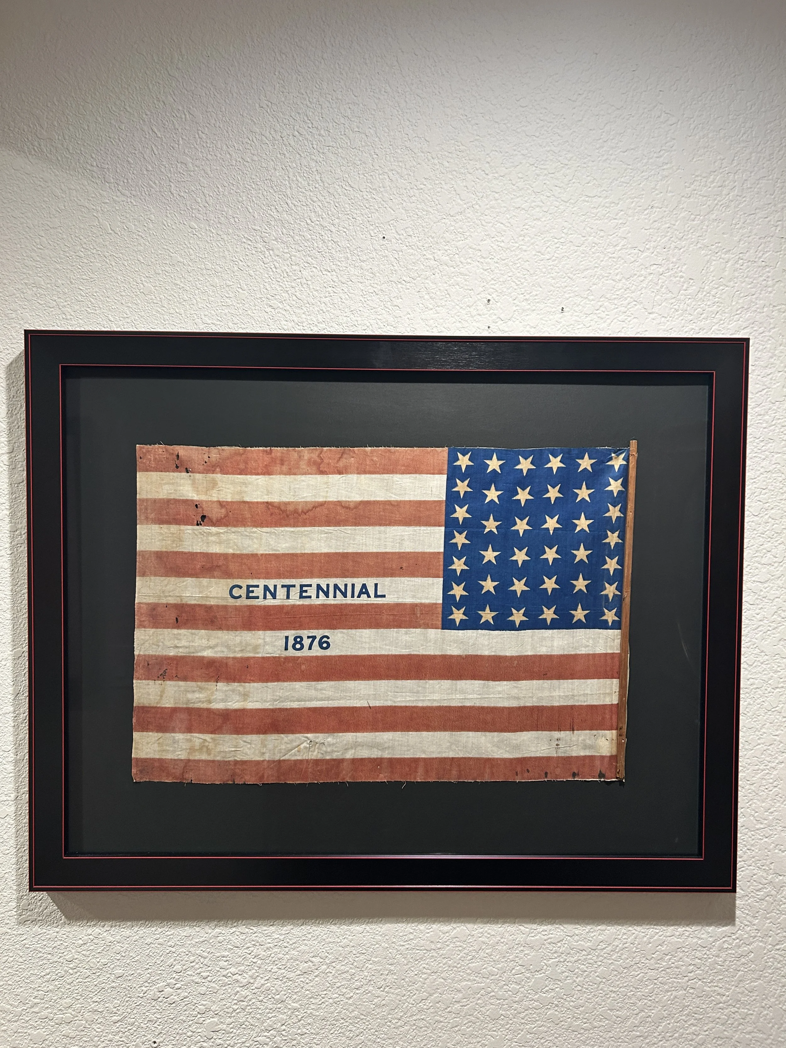 38 Star Centennial 1876 American Flag, Colorado Statehood.