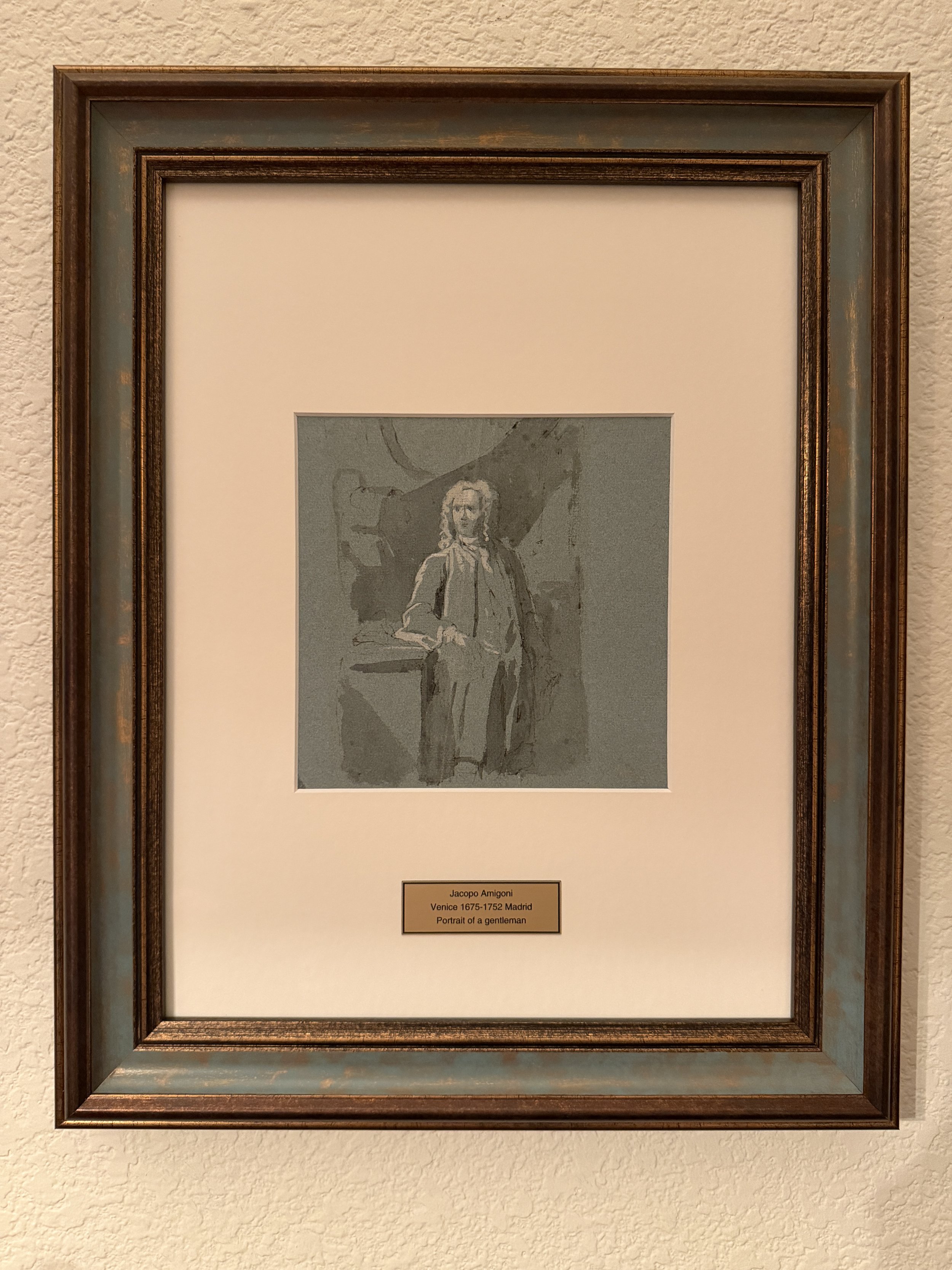 An Eighteenth-Century Portrait Drawing from the Circle of Jacopo Amigoni (Italian, active early 18th century) Portrait of a Gentleman Circa 1730–1735