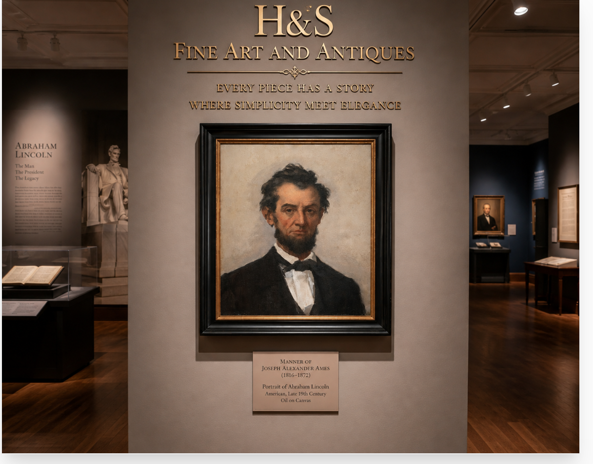 Joseph Alexander Ames (1816-1872) Portrait of Abraham Lincoln