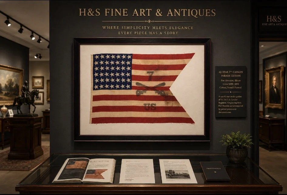42-star 7th cavalry parade Guidon Ca. 1889
