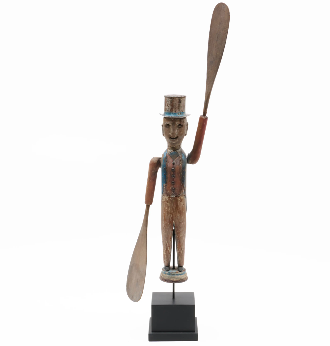 Uncle Sam Whirligig American, probably New England or New York State Late 19th century, circa 1876-1890.