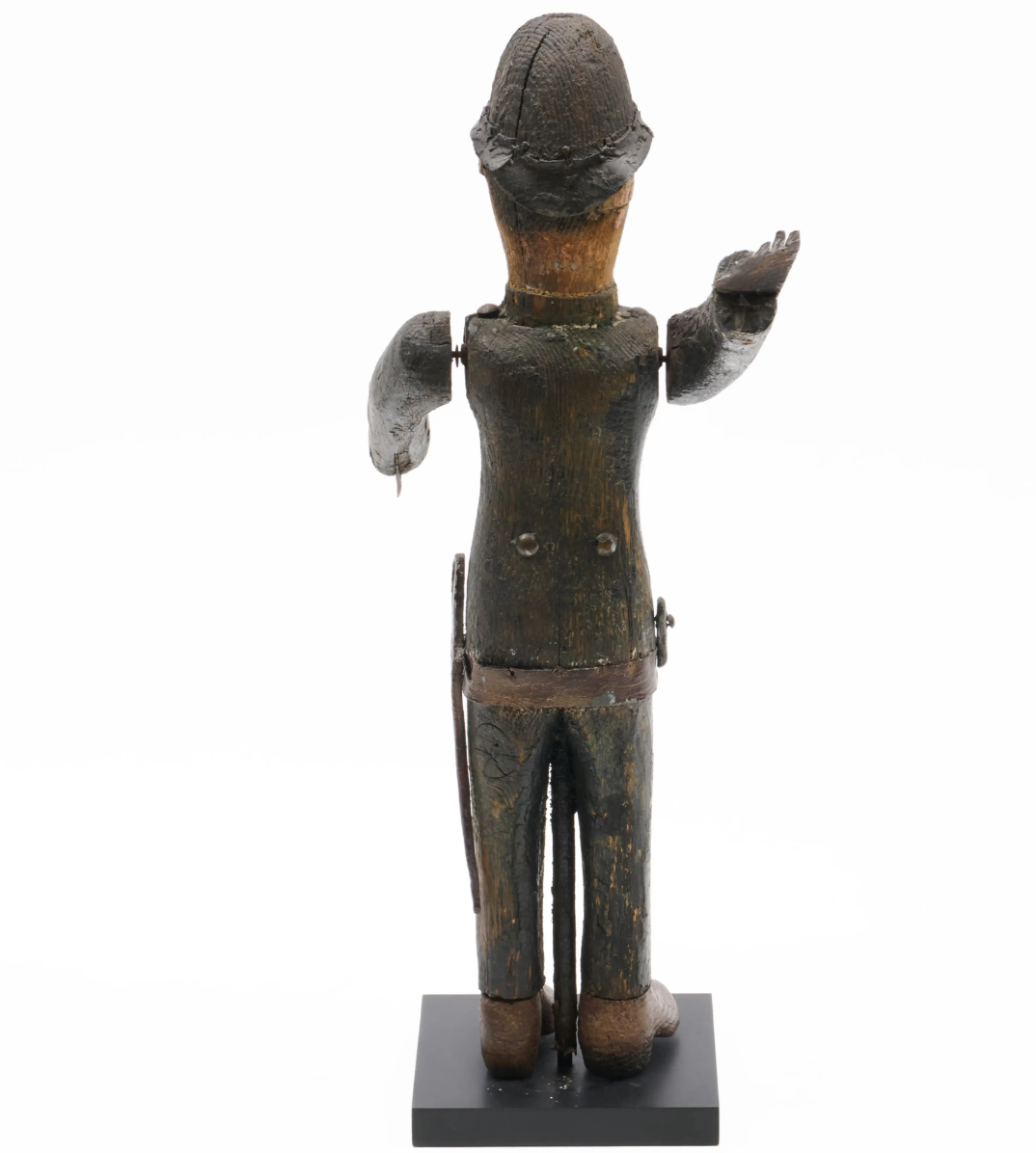 Carved Polychrome Wood and Sheet-Metal Whirligig of a Policeman American, probably circa 1880–1900