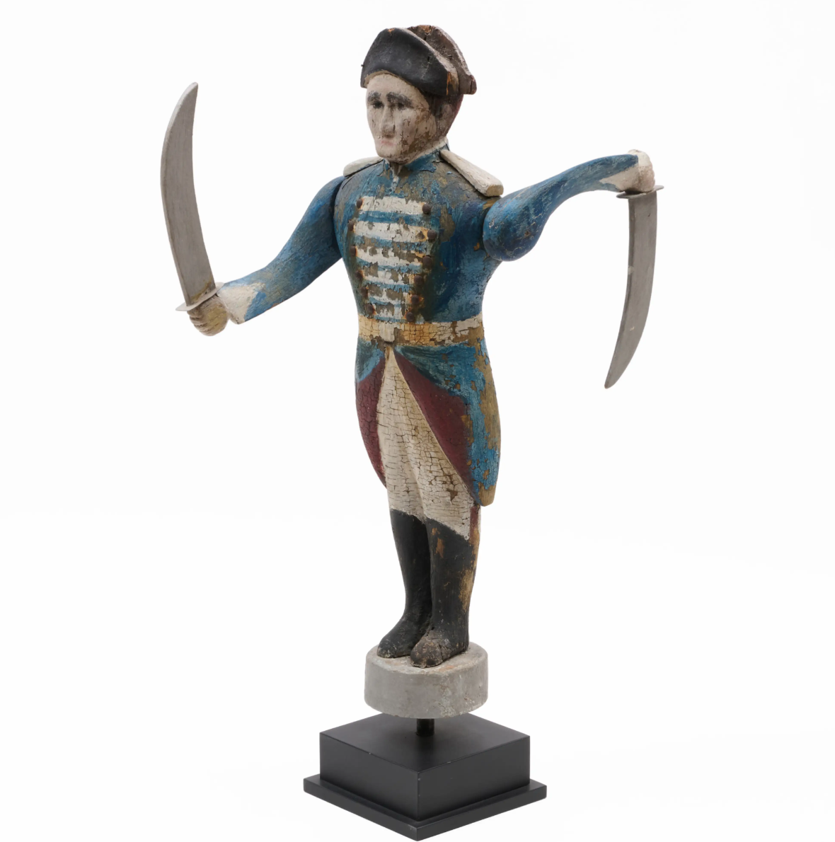 American Military Officer Whirligig An Important Example of Nineteenth-Century American Folk Sculpture