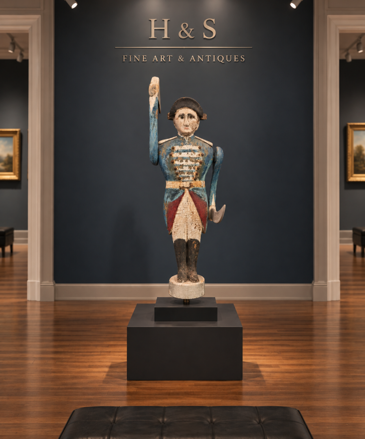 American Military Officer Whirligig An Important Example of Nineteenth-Century American Folk Sculpture