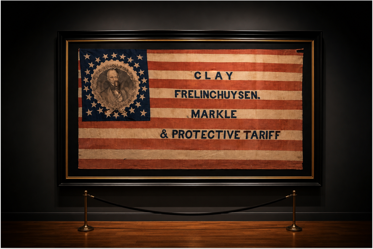 26 Star American Flag, made for 1844 presidential Campaign of Henry Clay