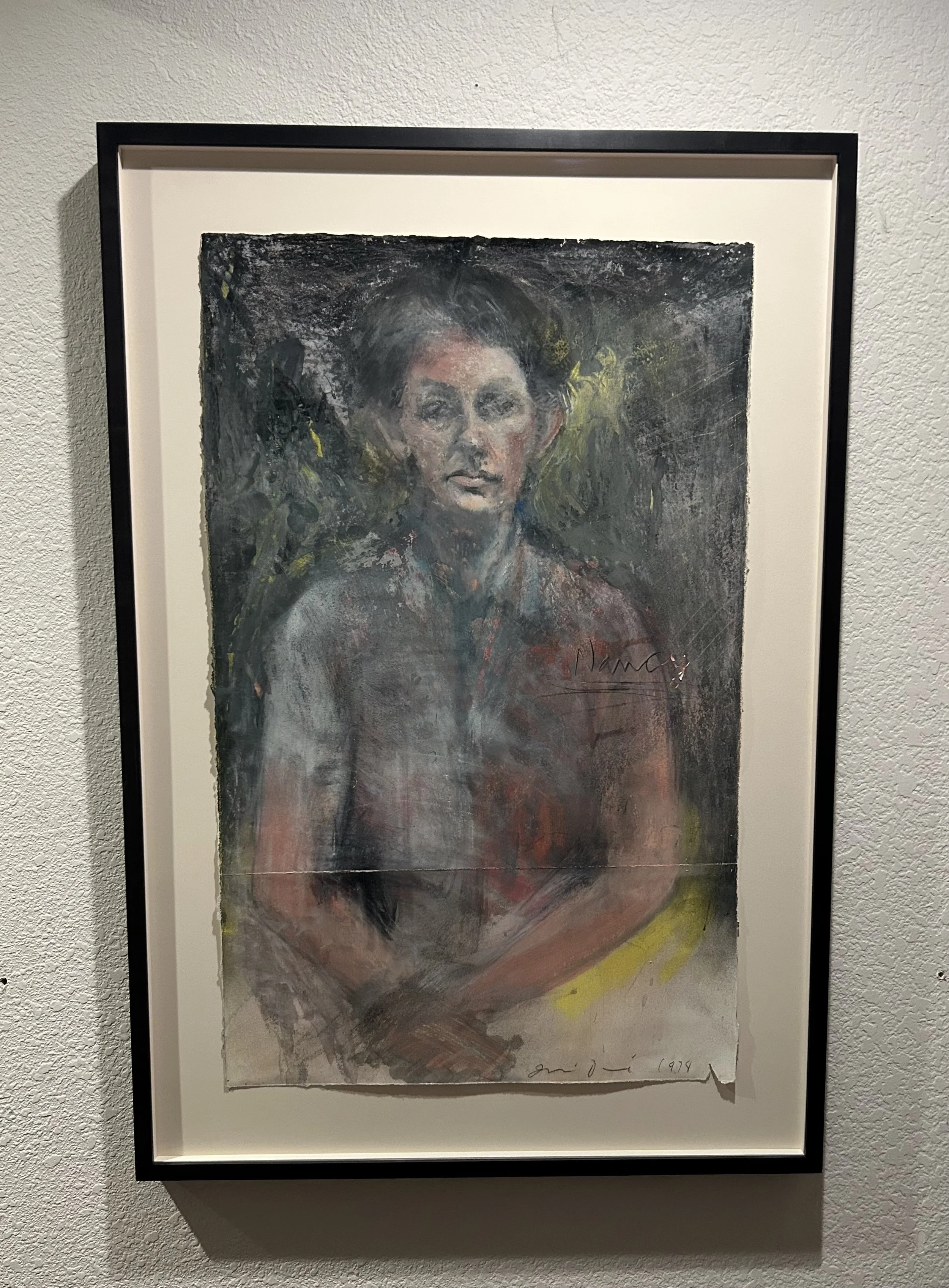Jim Dine (b. 1935). Nancy Blurred, 1978 Pastel on paper. Signed and dated lower right:
