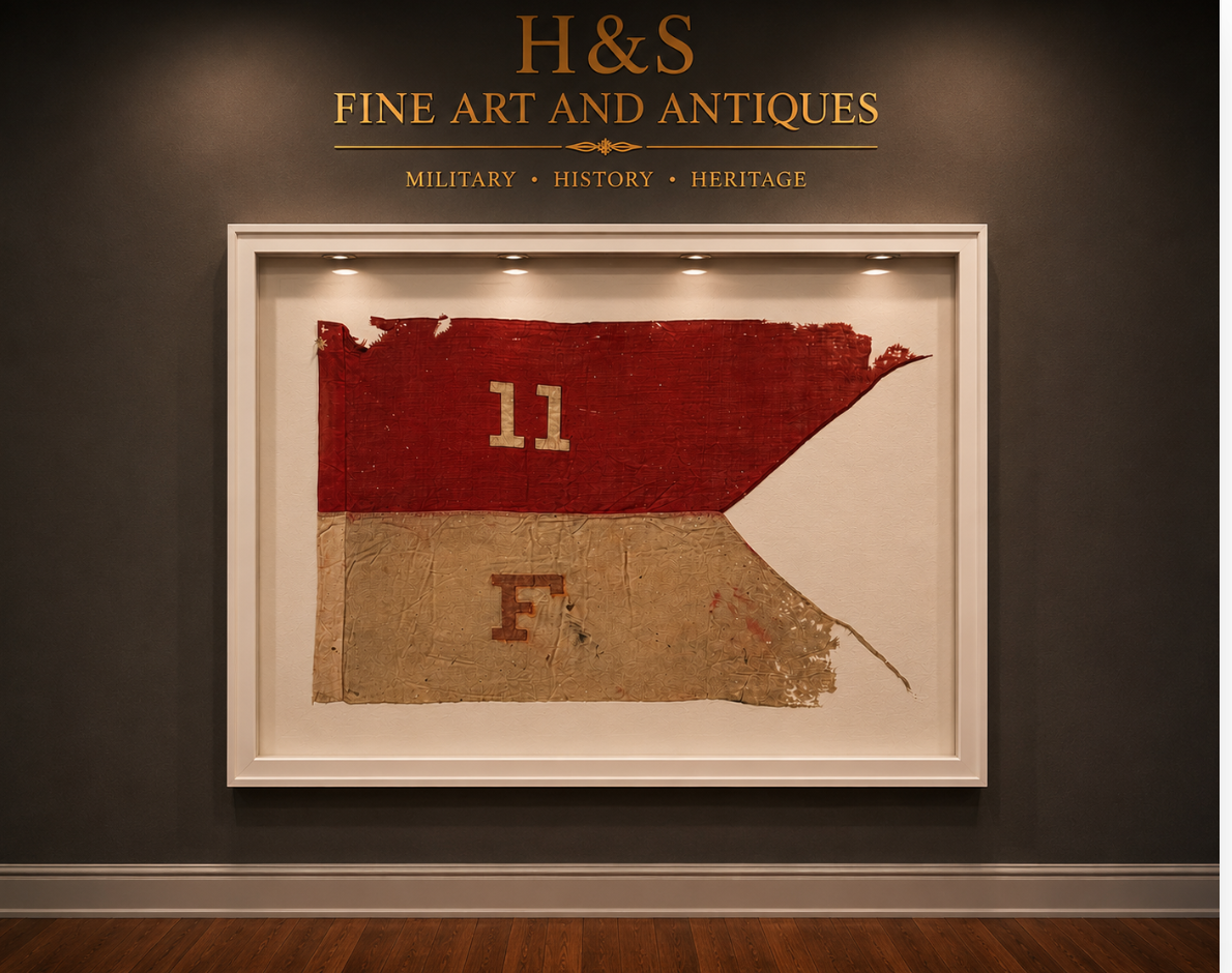 U.S. Army "Model 1885" Cavalry Guidon, 11th Cavalry, 2nd Squadron, Troop F.