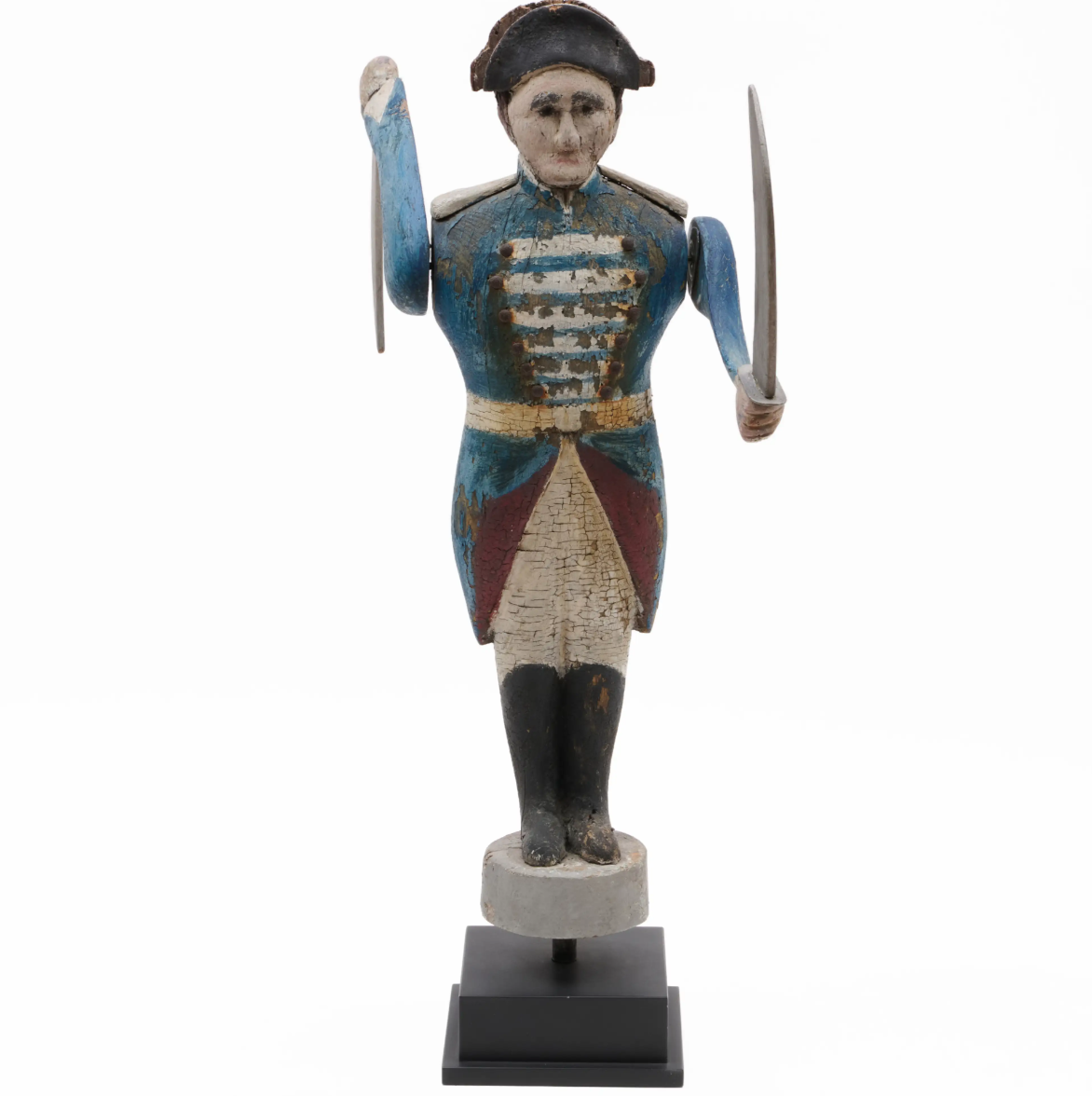 American Military Officer Whirligig An Important Example of Nineteenth-Century American Folk Sculpture
