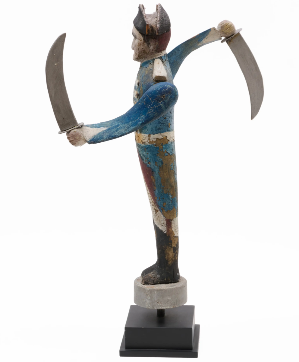 American Military Officer Whirligig An Important Example of Nineteenth-Century American Folk Sculpture