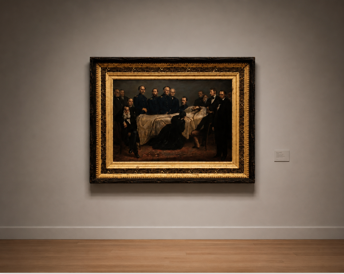 The Last Hours of Lincoln. A. Kromer 1867.