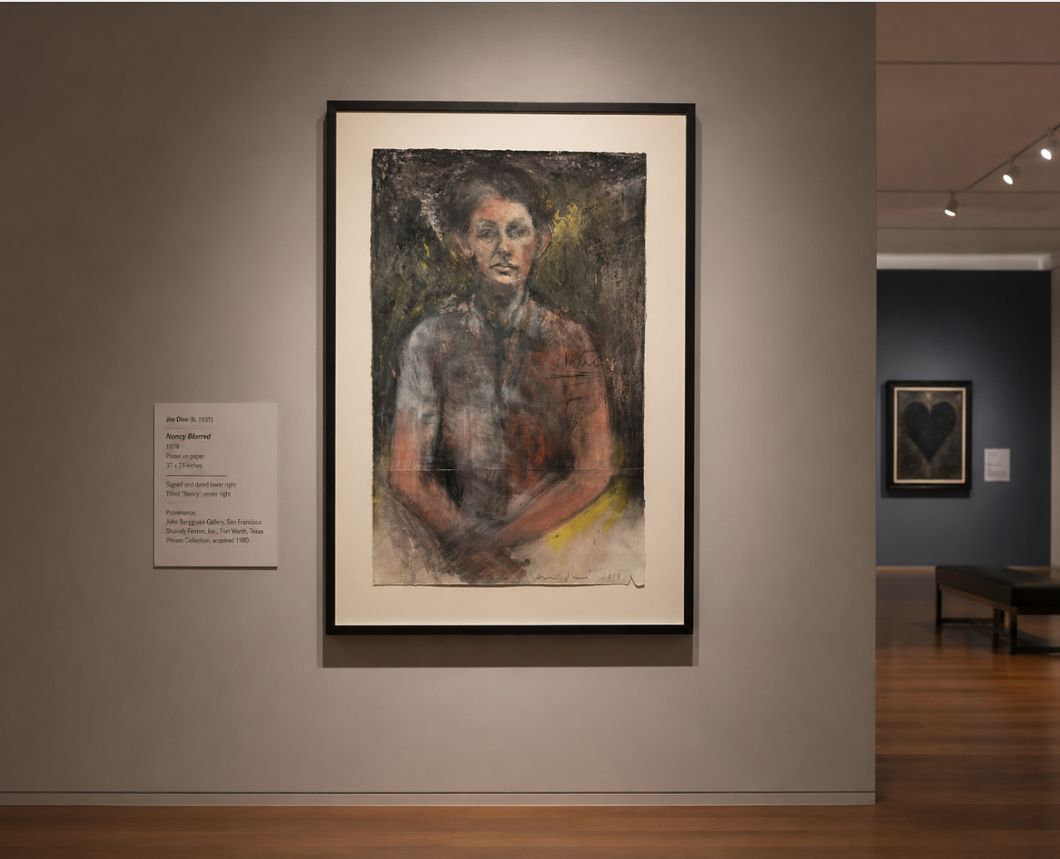Jim Dine (b.1935) Nancy Blurred, 1978 Pastel on paper