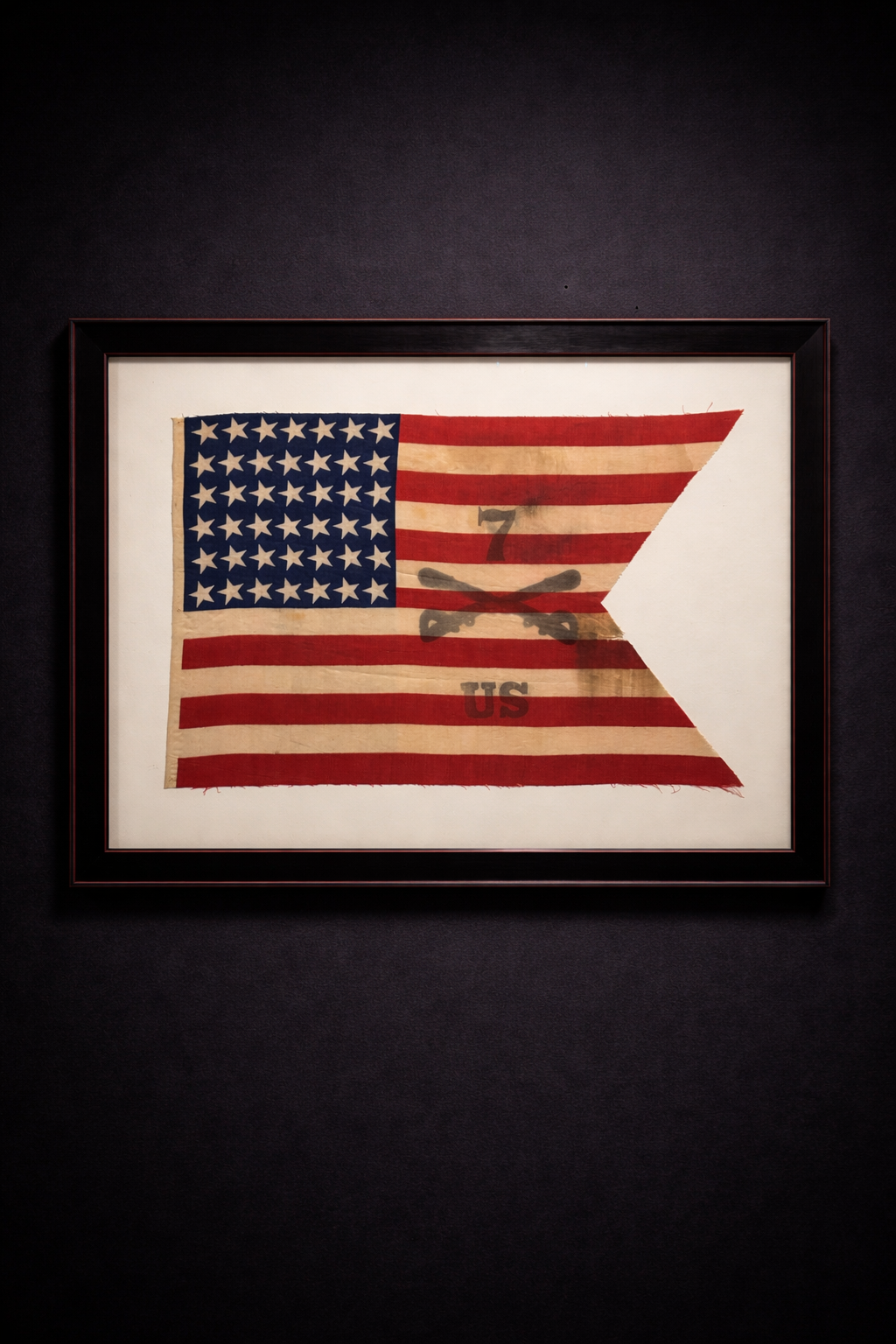 42-Star 7th Calvary Parade Guidon Ca. 1889.