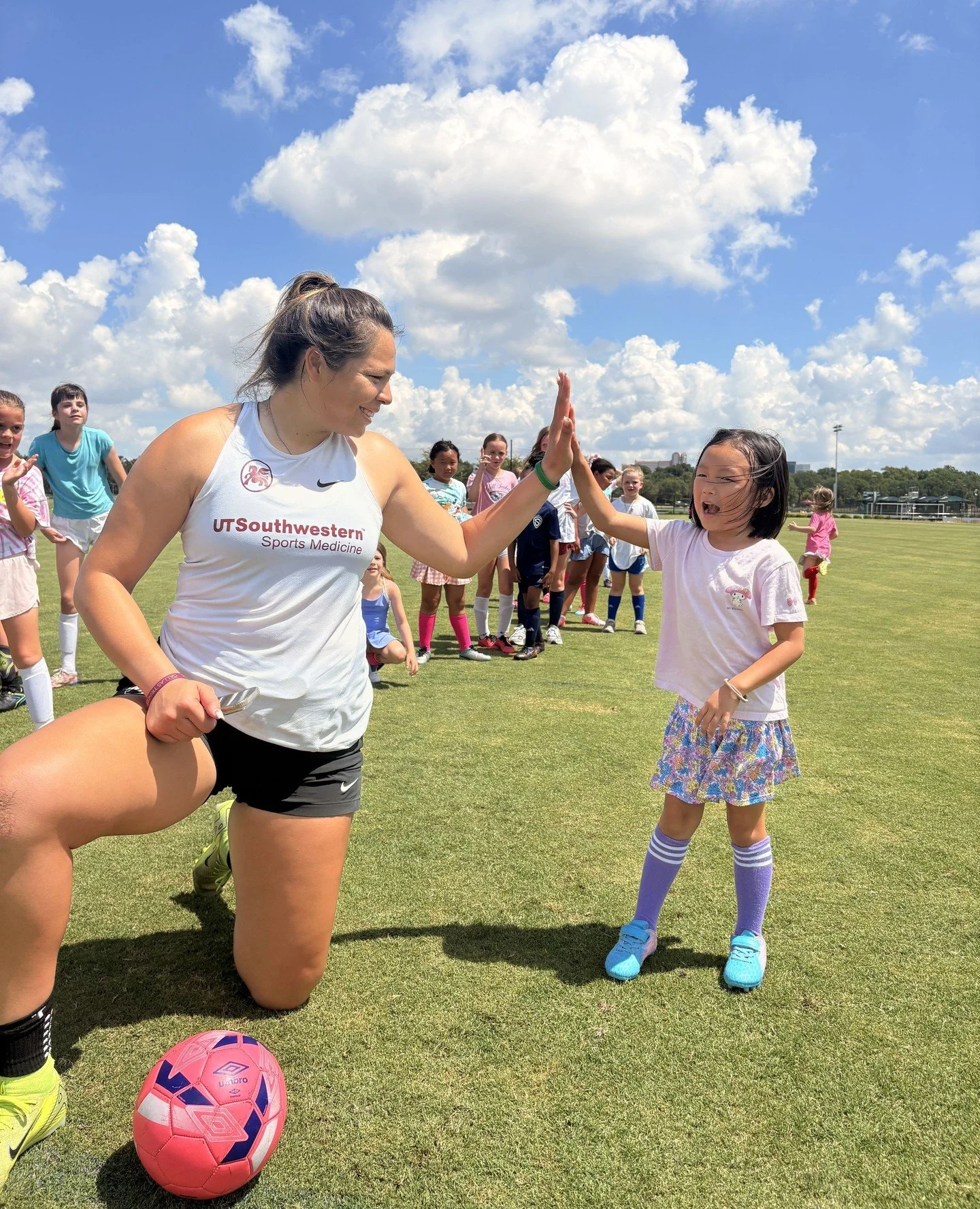 ⚽️✨ Happy National Soccer Day! 🎉🙌⁠
⁠
We love teaming up with Dallas Trinity FC for Soccer Day Camp &mdash; where campers sharpen their skills, build confidence, and have so much fun on the field. ☀️💛⁠
⁠
Here&rsquo;s to teamwork, big goals, and cam