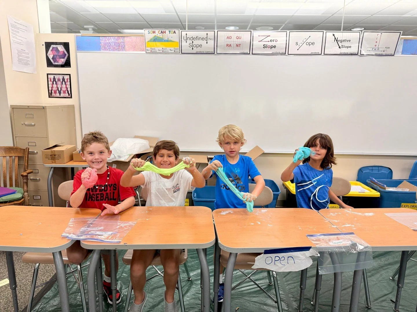 🧪✨ Nothing says camp fun like a big batch of sticky slime! 😆💛⁠
⁠
Our campers love getting their hands messy, mixing up gooey creations, and learning a little science along the way! 🫧🔬⁠
⁠
#SummerAtHockaday #StickySlime #SlimeTime #HockadayCamps #