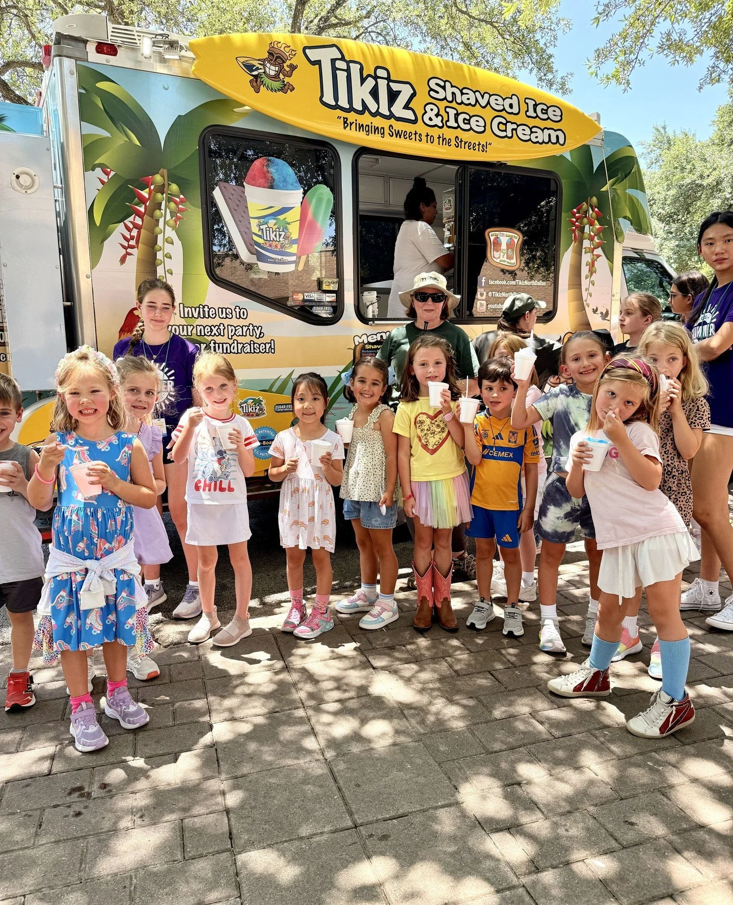 ❄️🍧 Dreaming of a different kind of snow this December&hellip; the sweet, sticky, rainbow kind! 🌈✨⁠
⁠
Snow Cone Days at Summer at Hockaday = instant smiles 😆, colorful tongues 👅, and the best way to cool down after a day full of camp adventures. 