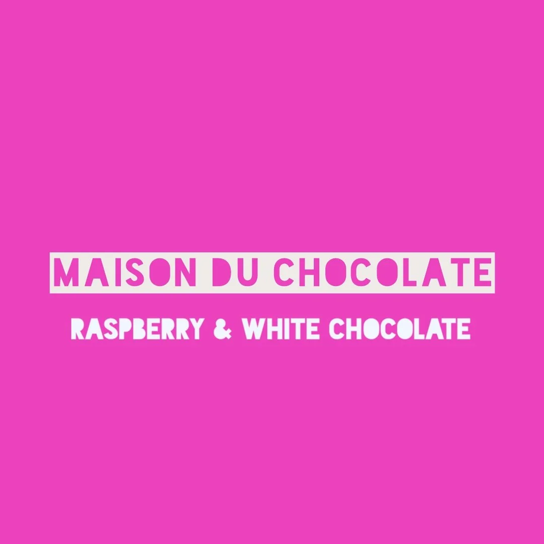 Raspberry & White Chocolate Bar - 80g