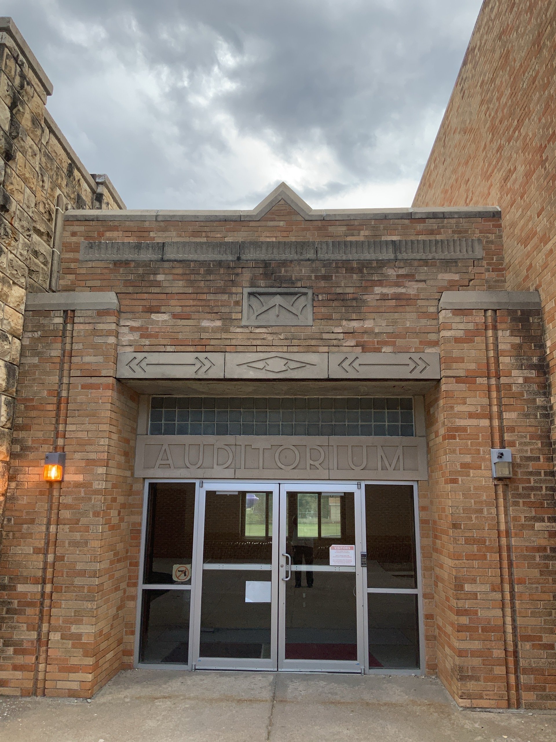 ELEMENTARY SCHOOL - Exterior Wall Stabilization (evidence of weathered mortar and loose bricks)