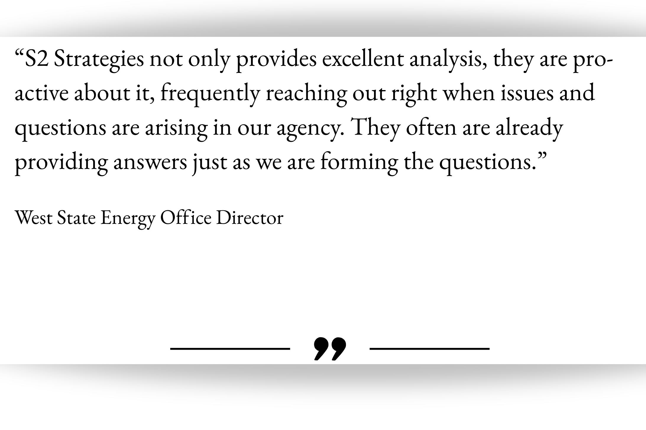 State Support Center Testimonial