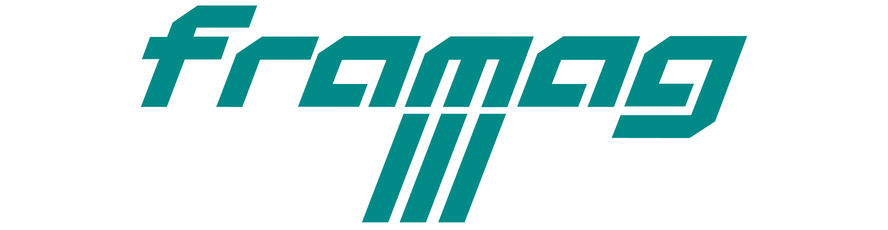 Logo des Spiels "Freamag", mit stilisiertem Text in Grüntönen auf schwarzem Hintergrund.