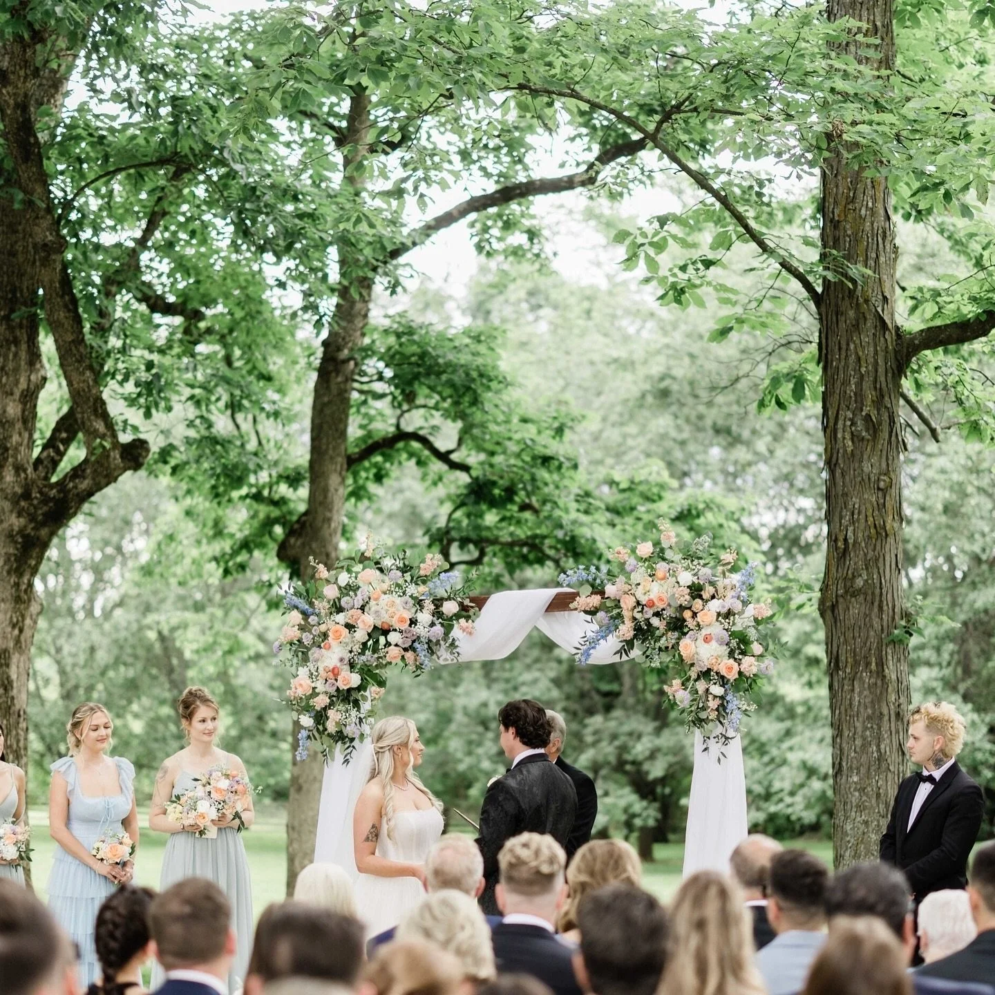 Dreaming of warm spring days with no ice on the ground ❄️🕺photo: @promaniweddings venue: @iriswoodsevents