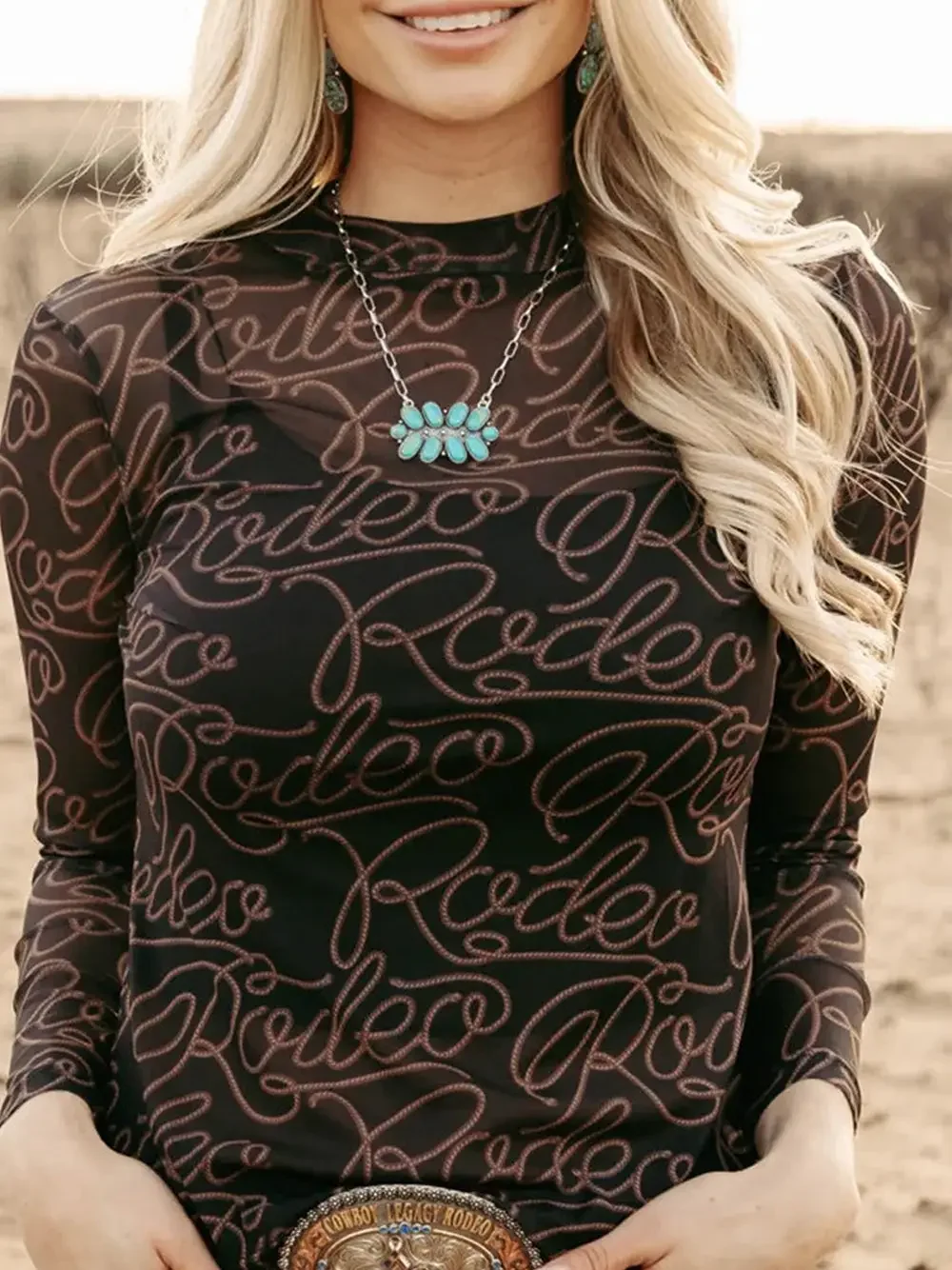 Mesh Rodeo Top