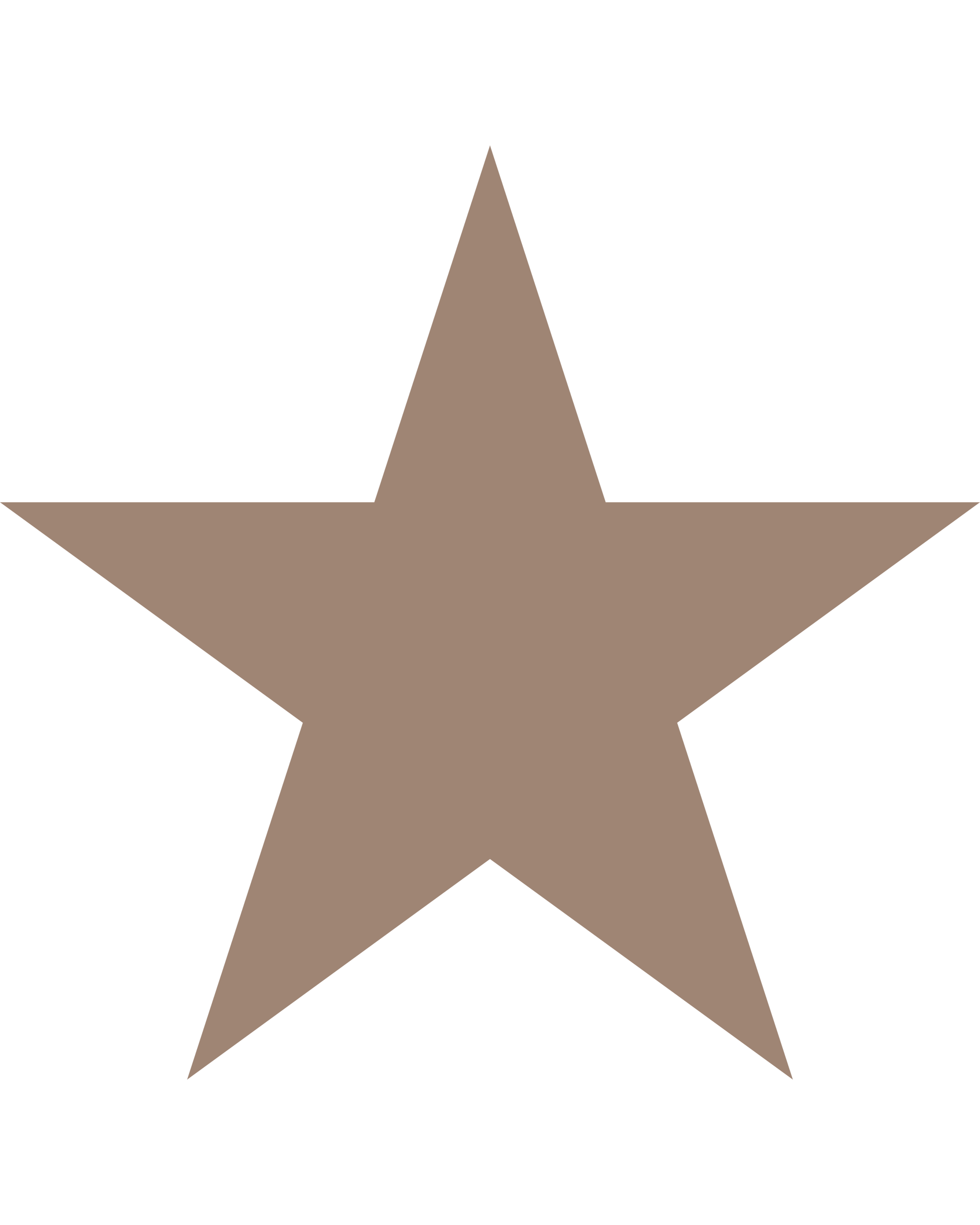 A large, five-pointed star with a beige color on a black background.