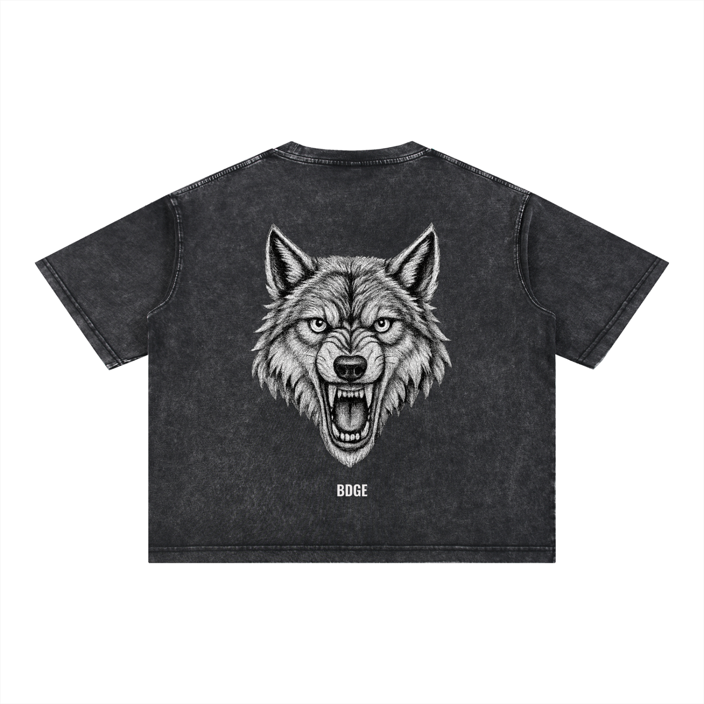 BDGE - Mineral Wash Boxy Cotton T-Shirt